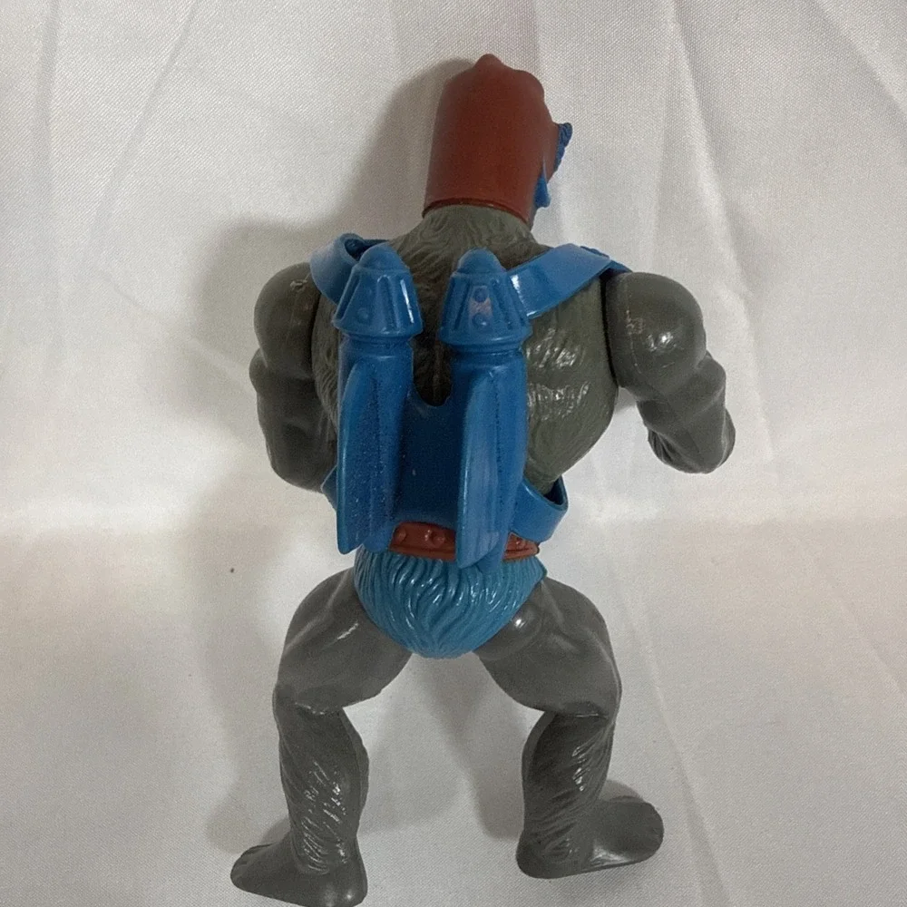 Vintage Mattel Masters of the Universe Stratos Action Figure Grey Blue Red MOTU